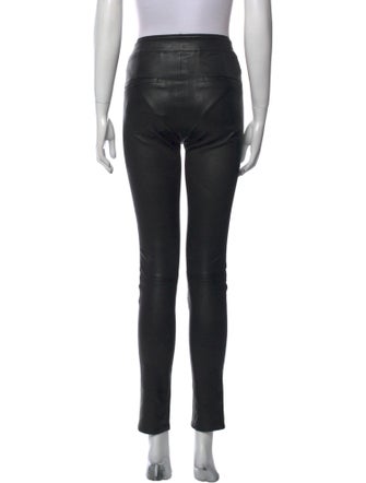 Helmut Lang Lamb Leather Skinny Leg Pants
