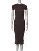 Helmut Lang Crew Neck Midi Length Dress