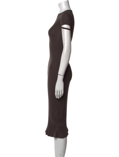 Helmut Lang Crew Neck Midi Length Dress