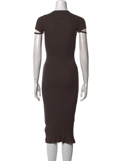 Helmut Lang Crew Neck Midi Length Dress