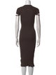 Helmut Lang Crew Neck Midi Length Dress