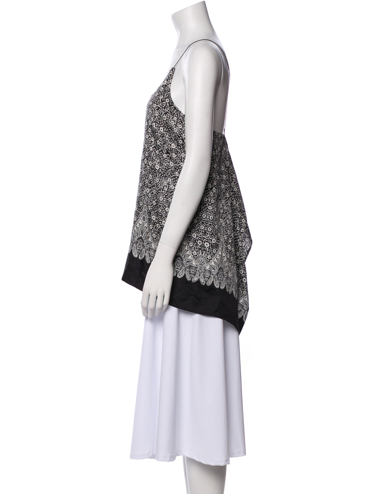 Helmut Lang Silk Printed Tunic