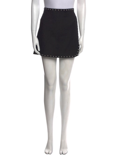 Helmut Lang Studded Accents Mini Skirt