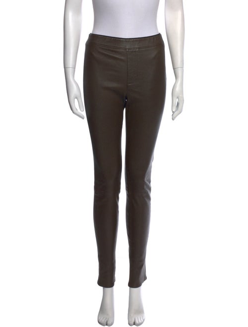 Helmut Lang Lamb Leather Skinny Leg Pants
