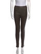 Helmut Lang Lamb Leather Skinny Leg Pants