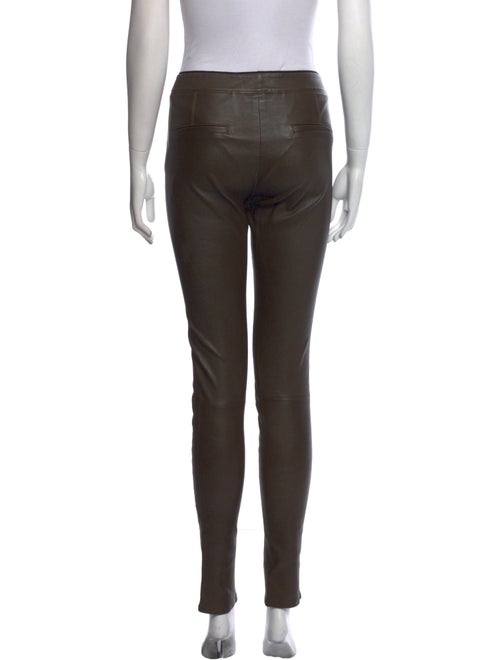 Helmut Lang Lamb Leather Skinny Leg Pants
