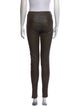Helmut Lang Lamb Leather Skinny Leg Pants