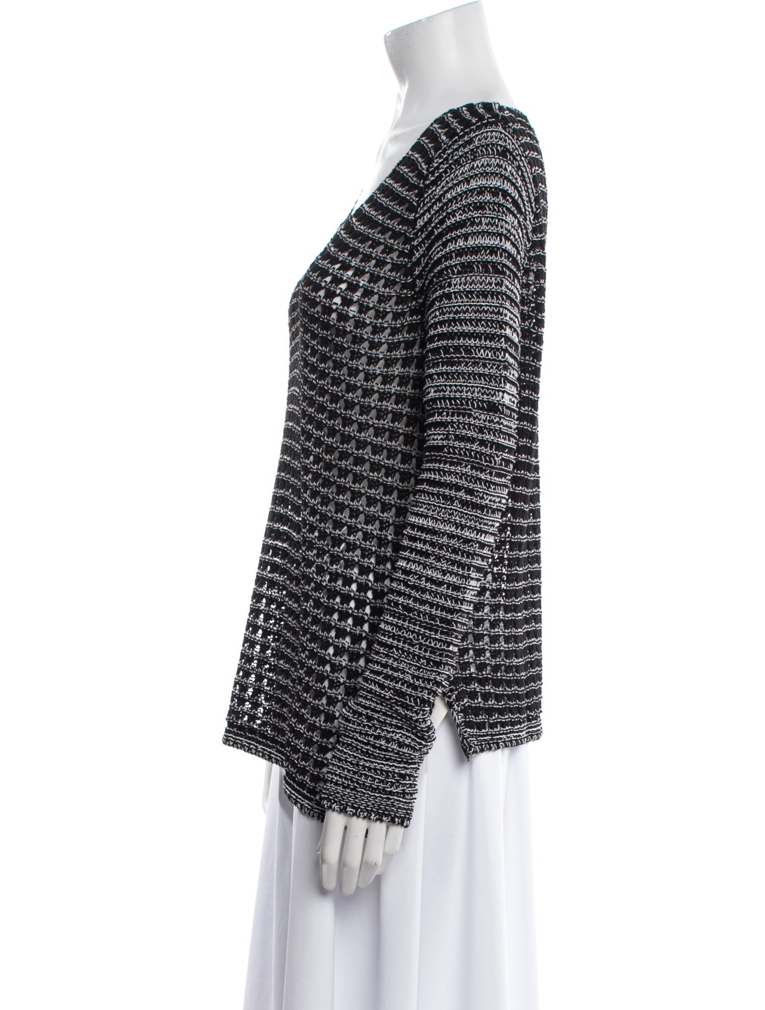 Helmut Lang Printed V-Neck Sweater