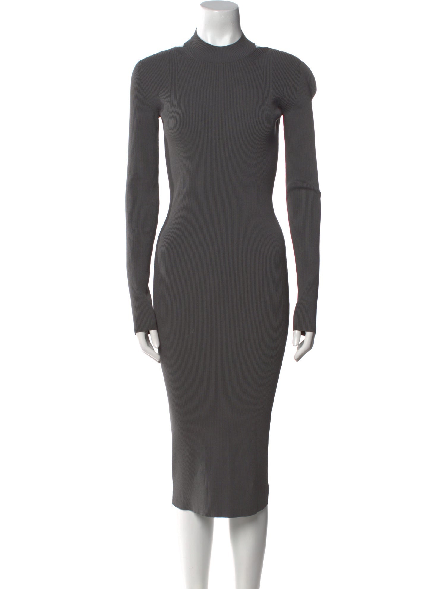 Helmut Lang Mock Neck Midi Length Dress