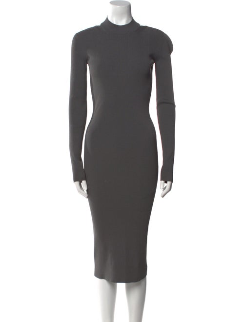 Helmut Lang Mock Neck Midi Length Dress