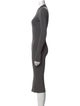 Helmut Lang Mock Neck Midi Length Dress