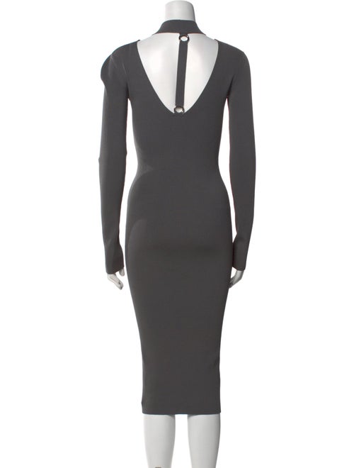 Helmut Lang Mock Neck Midi Length Dress