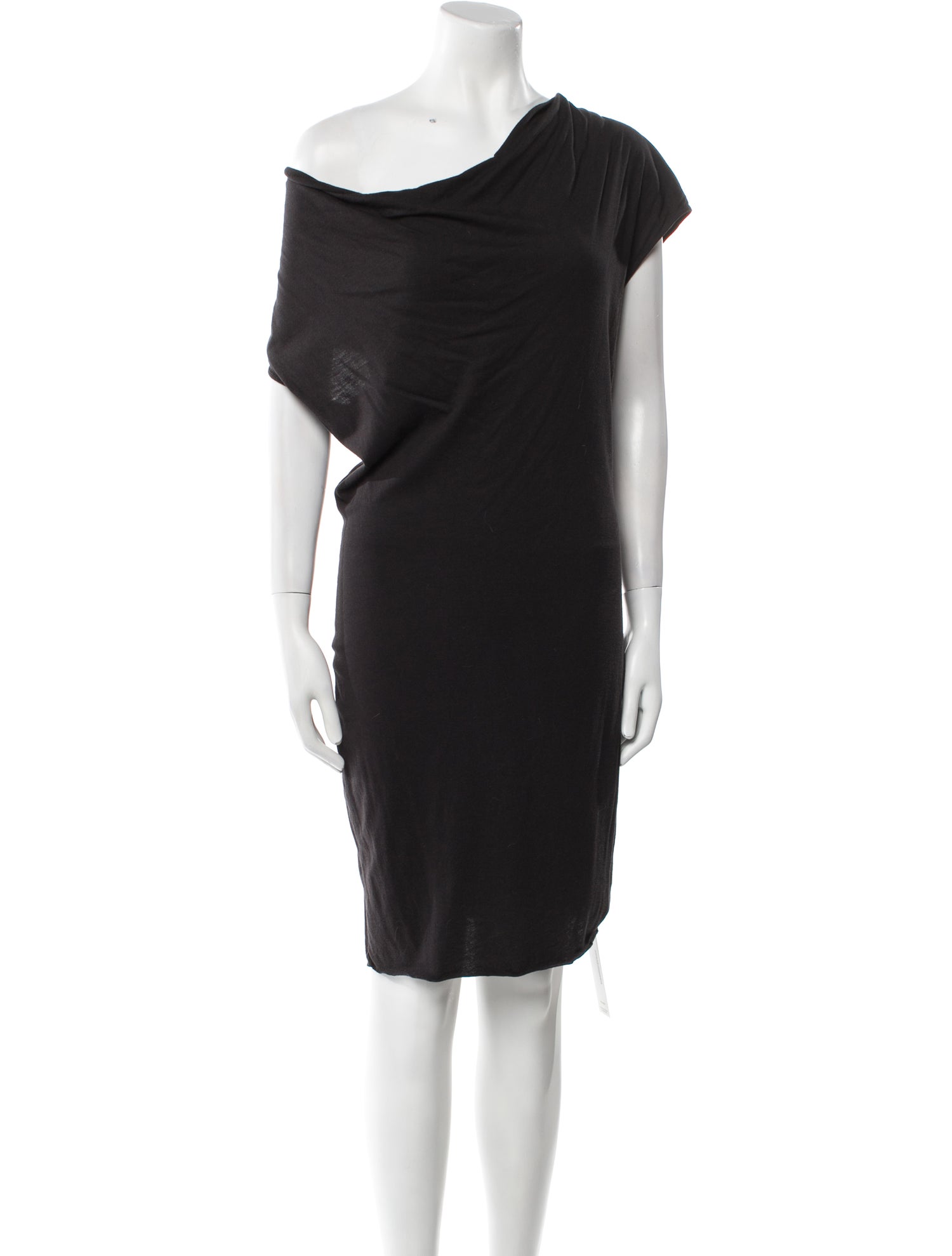 Helmut Lang One-Shoulder Knee-Length Dress