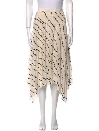 Helmut Lang Silk Midi Length Skirt