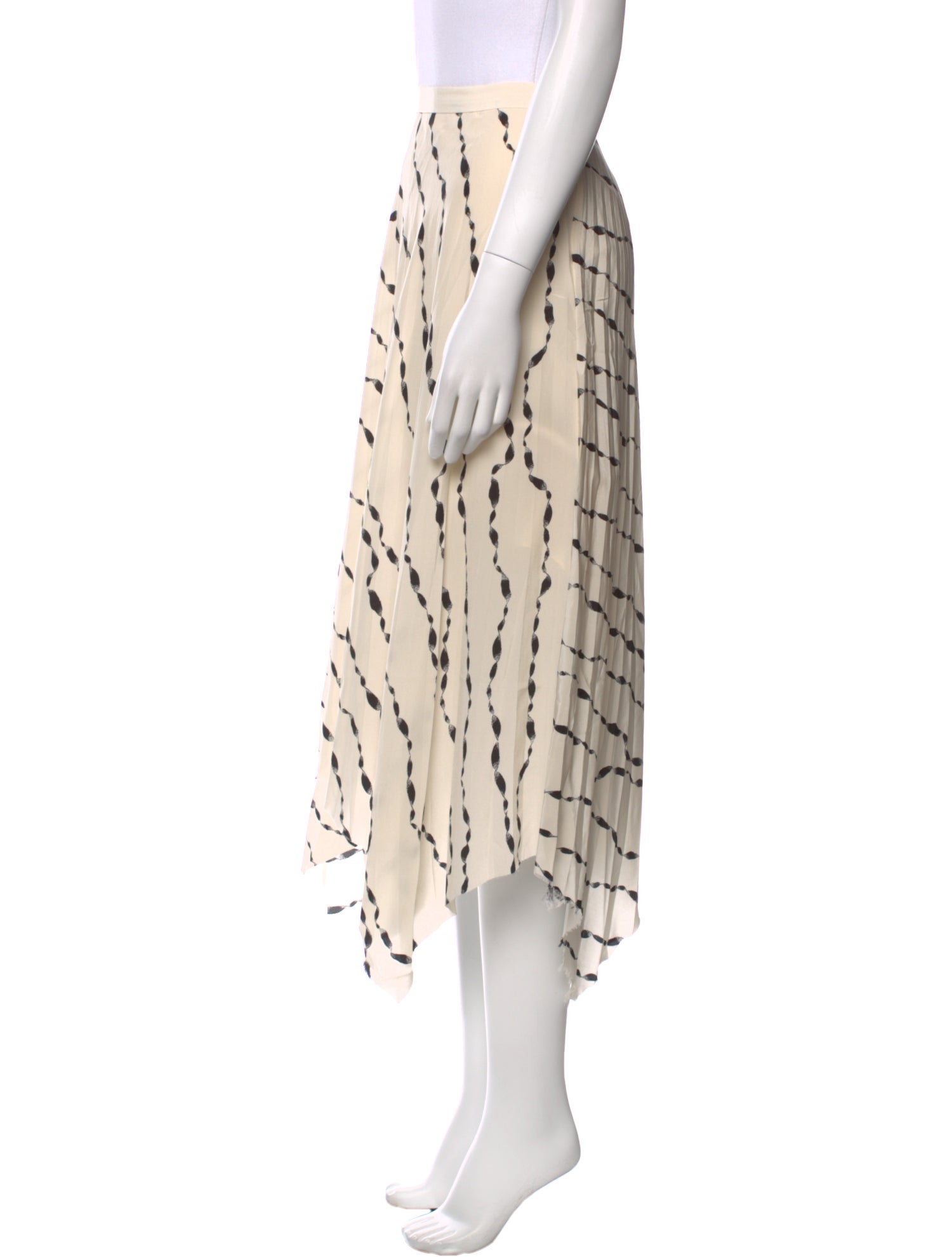 Helmut Lang Silk Midi Length Skirt