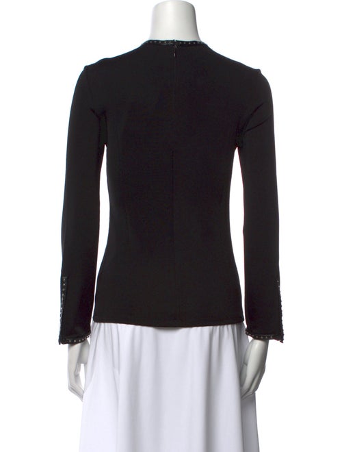 Helmut Lang Mock Neck Long Sleeve Top