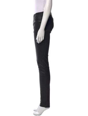 Helmut Lang Lambskin Skinny Leg Pants