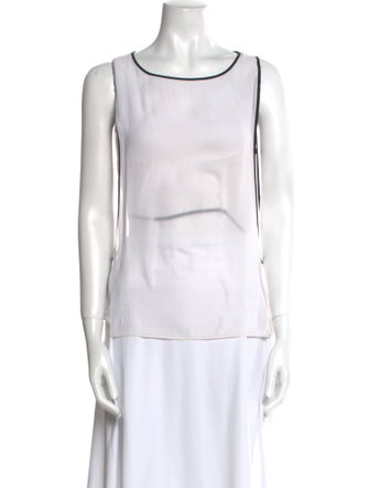 Helmut Lang Scoop Neck Sleeveless Top