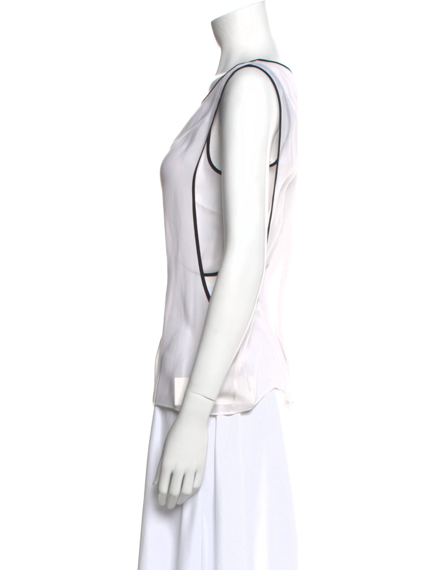 Helmut Lang Scoop Neck Sleeveless Top
