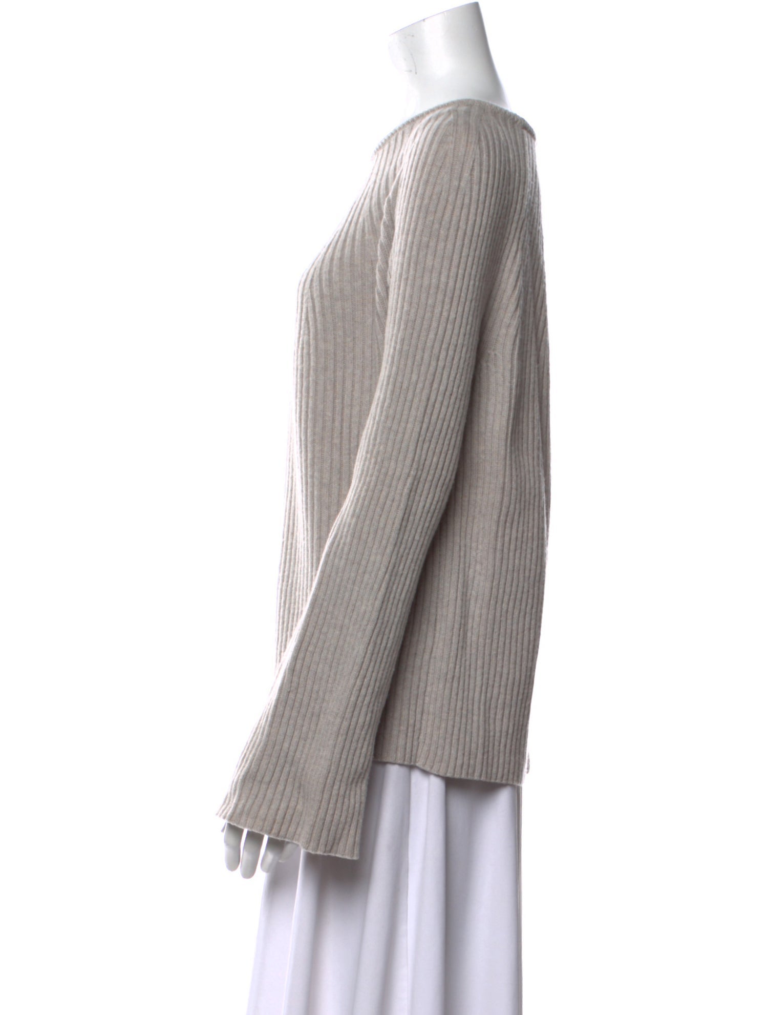 Helmut Lang Wool Bateau Neckline Sweater