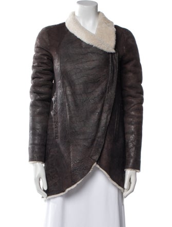 Helmut Lang Shearling Fur Coat