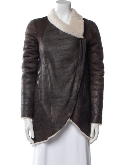 Helmut Lang Shearling Fur Coat