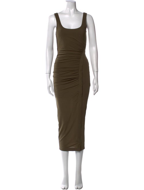 Helmut Lang Scoop Neck Long Dress