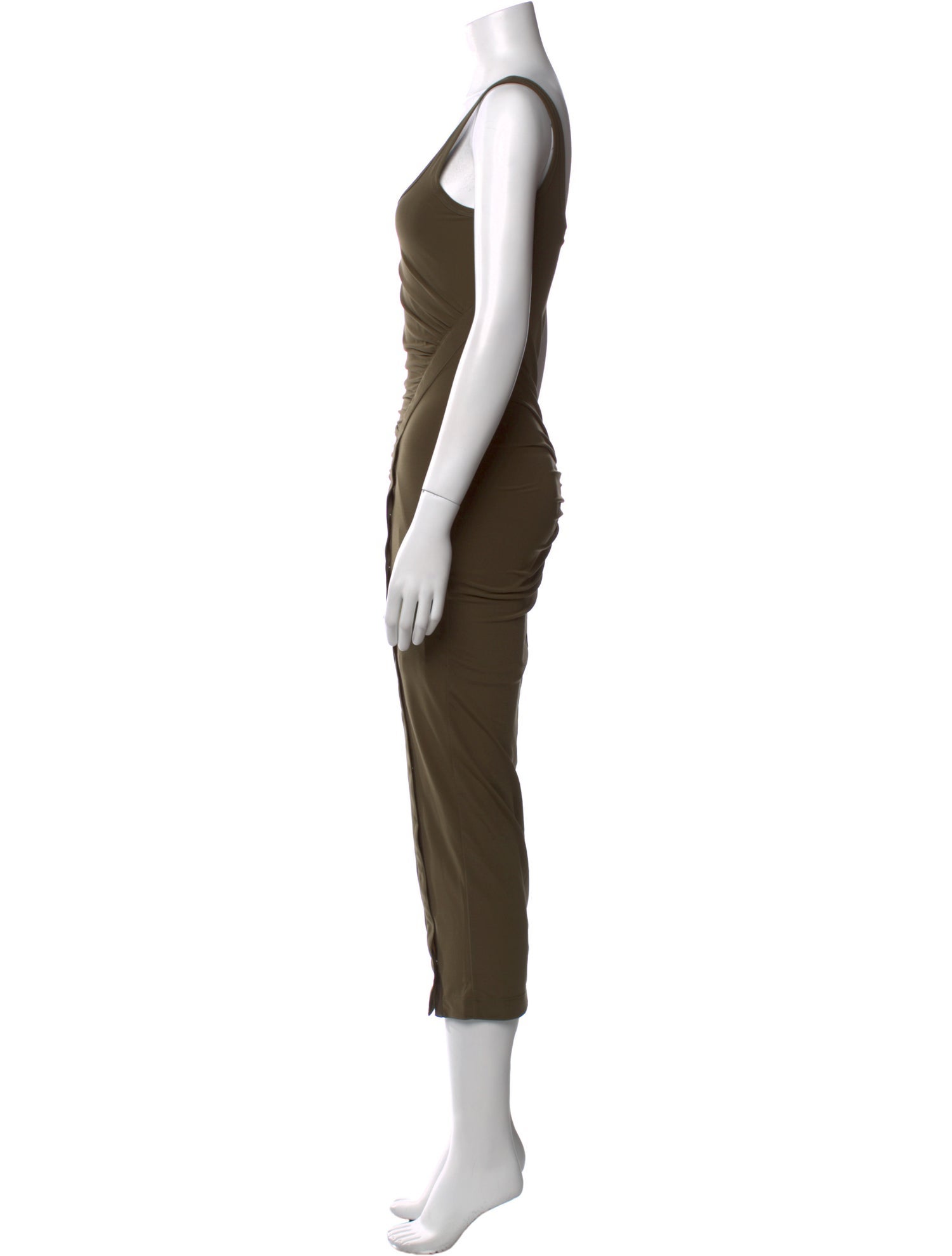 Helmut Lang Scoop Neck Long Dress