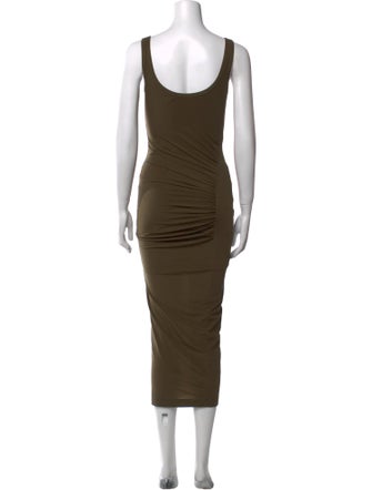Helmut Lang Scoop Neck Long Dress