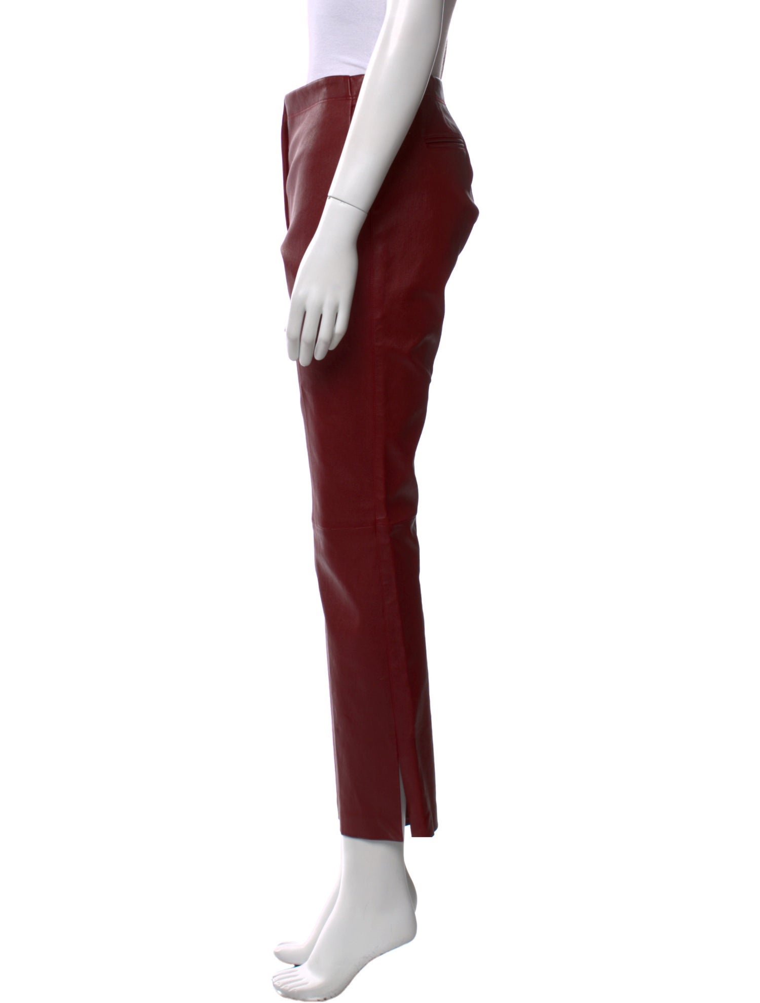 Helmut Lang Lamb Leather Straight Leg Pants