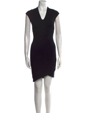 Helmut Lang V-Neck Mini Dress