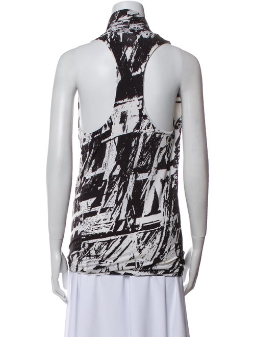 Helmut Lang Printed Cowl Neck Top