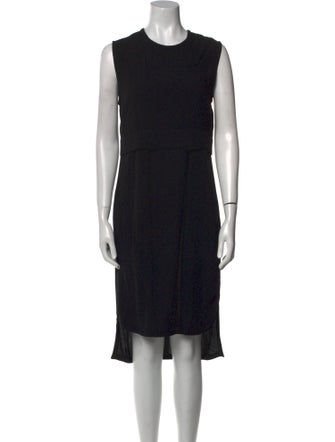 Helmut Lang Crew Neck Midi Length Dress