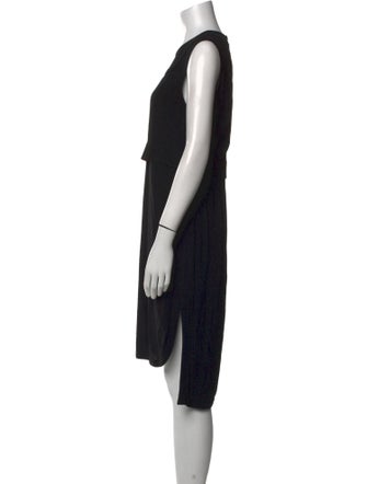 Helmut Lang Crew Neck Midi Length Dress