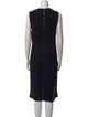 Helmut Lang Crew Neck Midi Length Dress