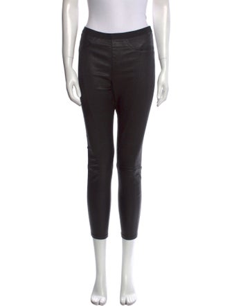 Helmut Lang Lamb Leather Skinny Leg Pants