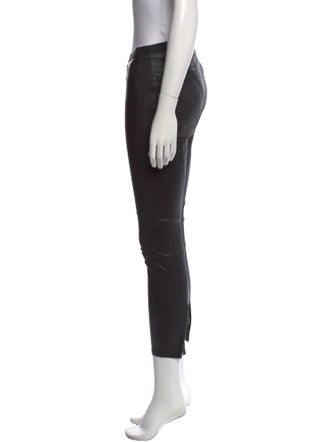 Helmut Lang Lamb Leather Skinny Leg Pants