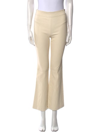 Helmut Lang Lamb Leather Wide Leg Pants