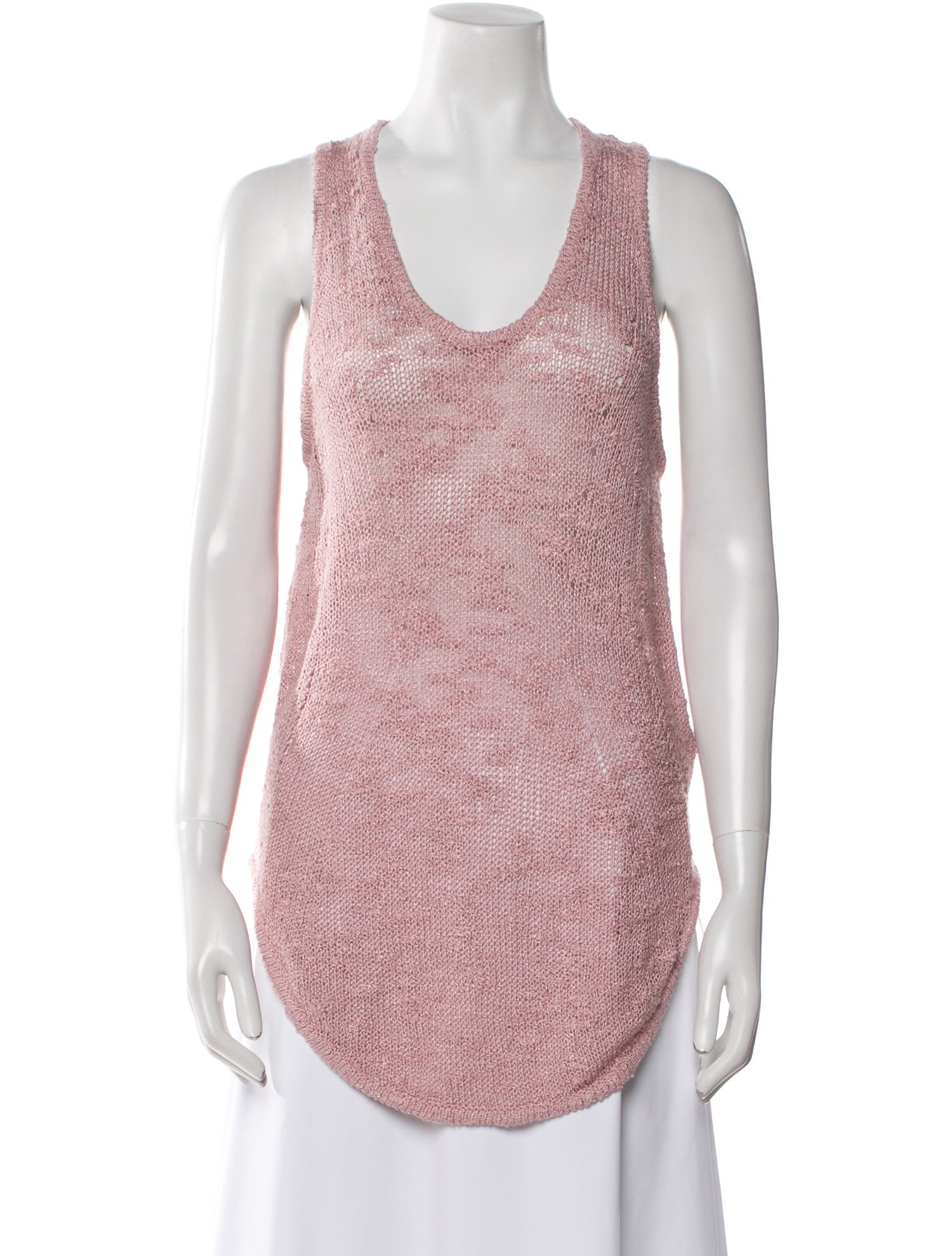 Helmut Lang Silk Scoop Neck Sweater