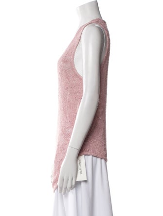 Helmut Lang Silk Scoop Neck Sweater