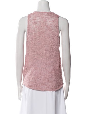 Helmut Lang Silk Scoop Neck Sweater