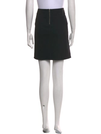 Helmut Lang Leather Trim Embellishment Mini Skirt