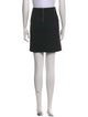 Helmut Lang Leather Trim Embellishment Mini Skirt