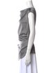 Helmut Lang Silk Cowl Neck Top