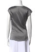 Helmut Lang Silk Cowl Neck Top