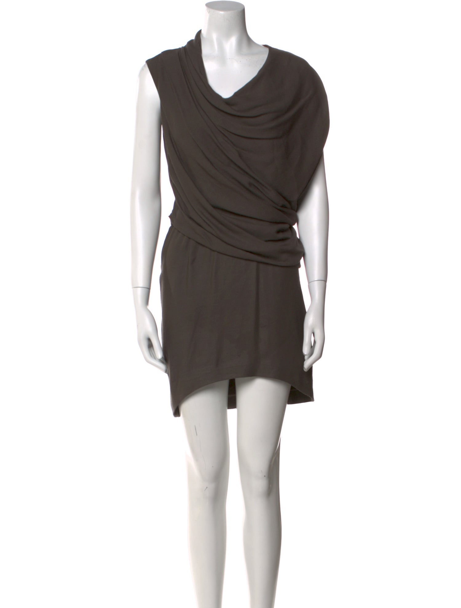 Helmut Lang Cowl Neck Knee-Length Dress