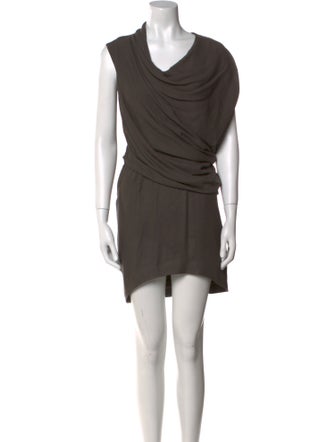 Helmut Lang Cowl Neck Knee-Length Dress