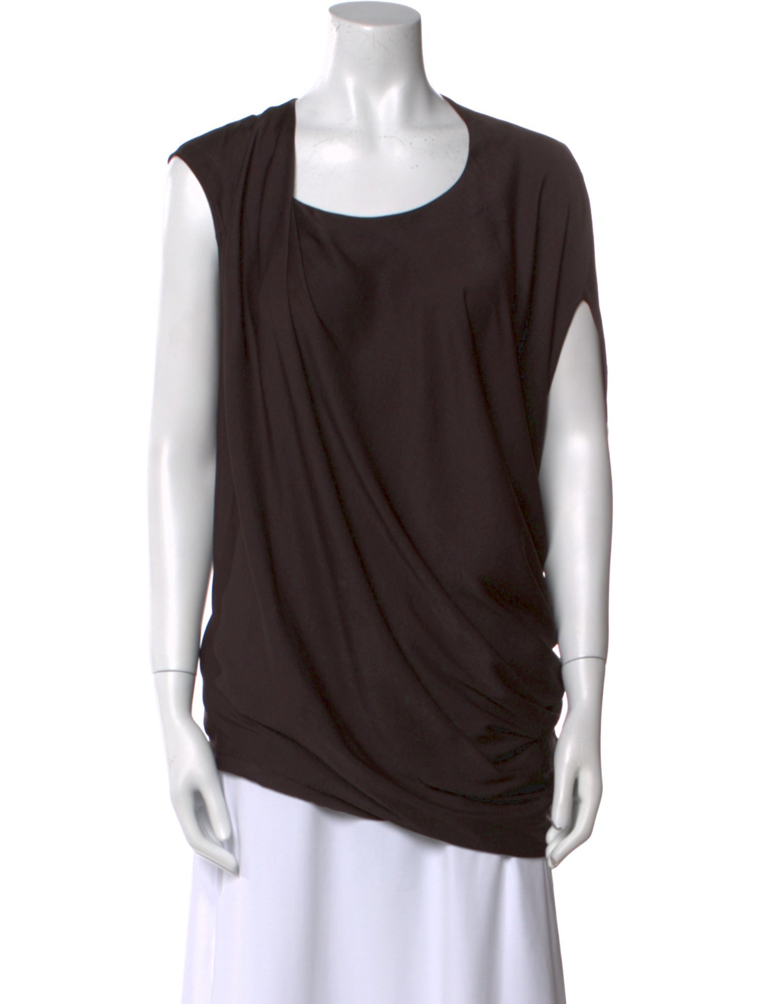 Helmut Lang Scoop Neck Short Sleeve Top