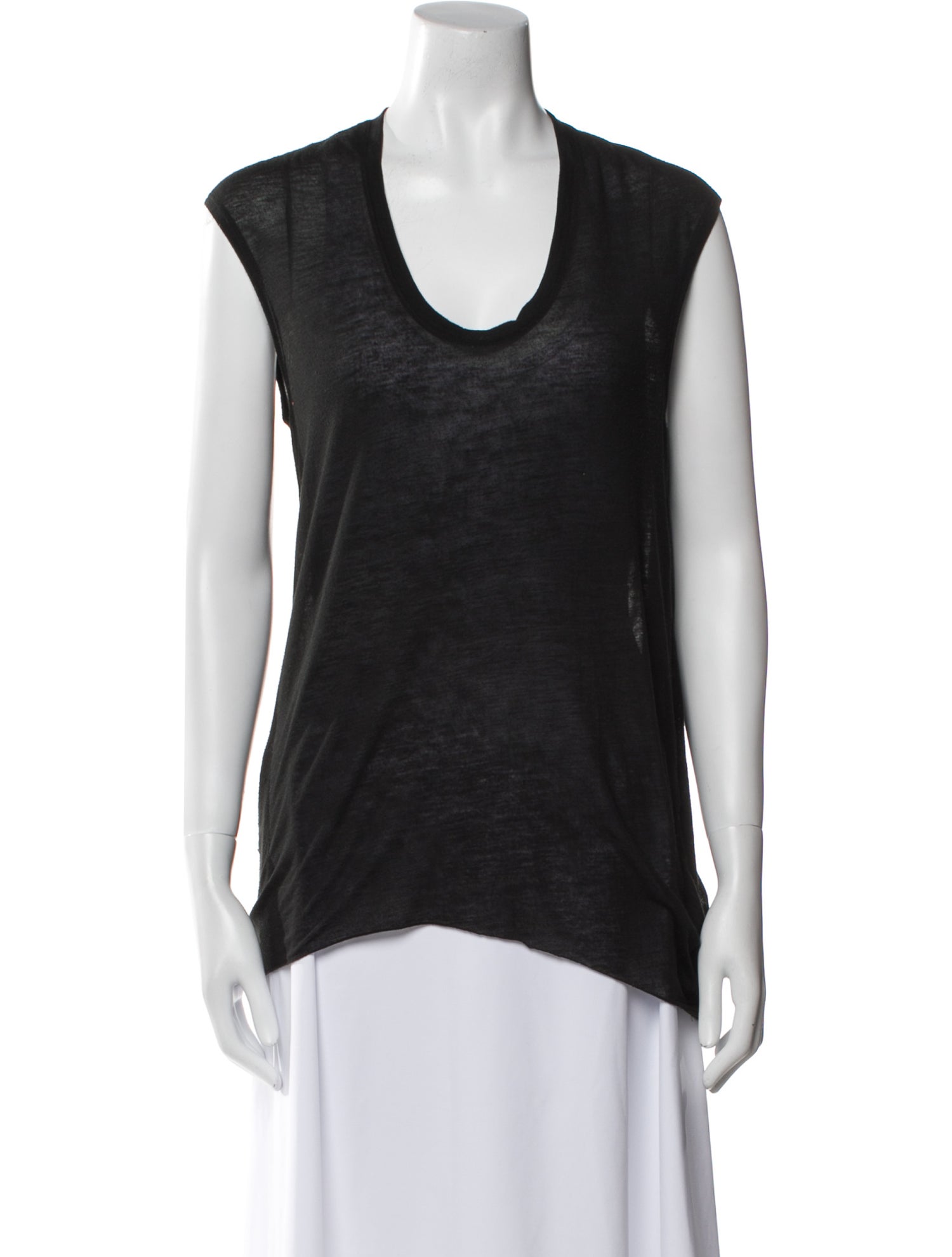 Helmut Lang Scoop Neck Sleeveless Top