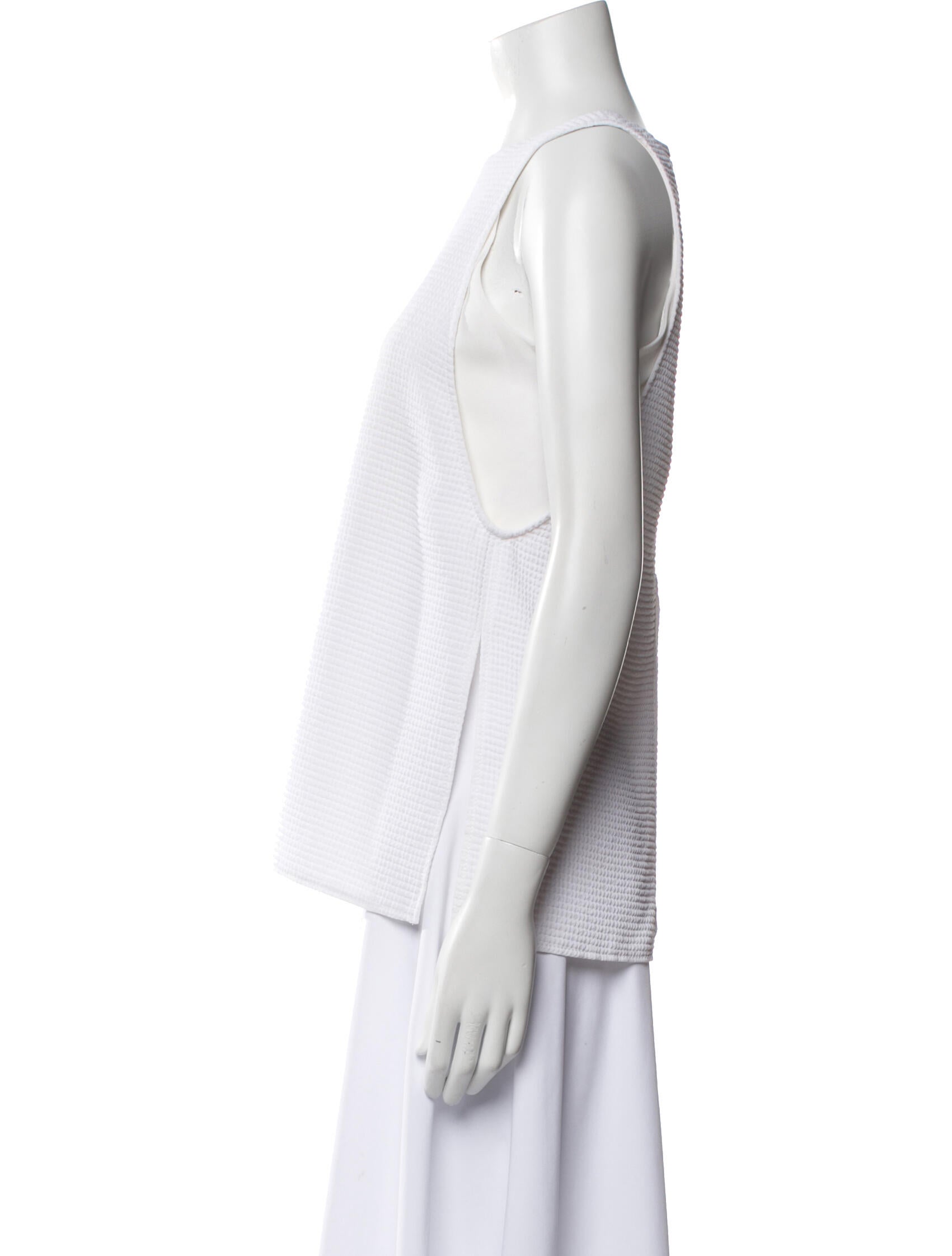 Helmut Lang Crew Neck Sleeveless Top